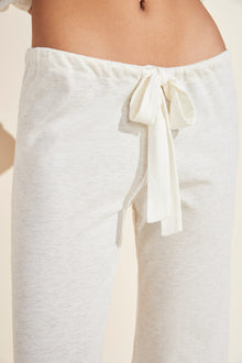 Heather Cotton Blend Pant | Oatmeal