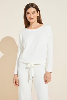 Softest Sweats Plush TENCEL™ Top | Winter White