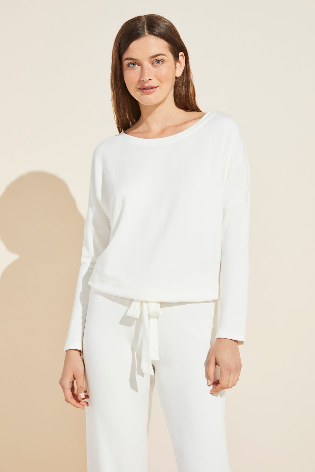 Softest Sweats Plush TENCEL™ Top | Winter White