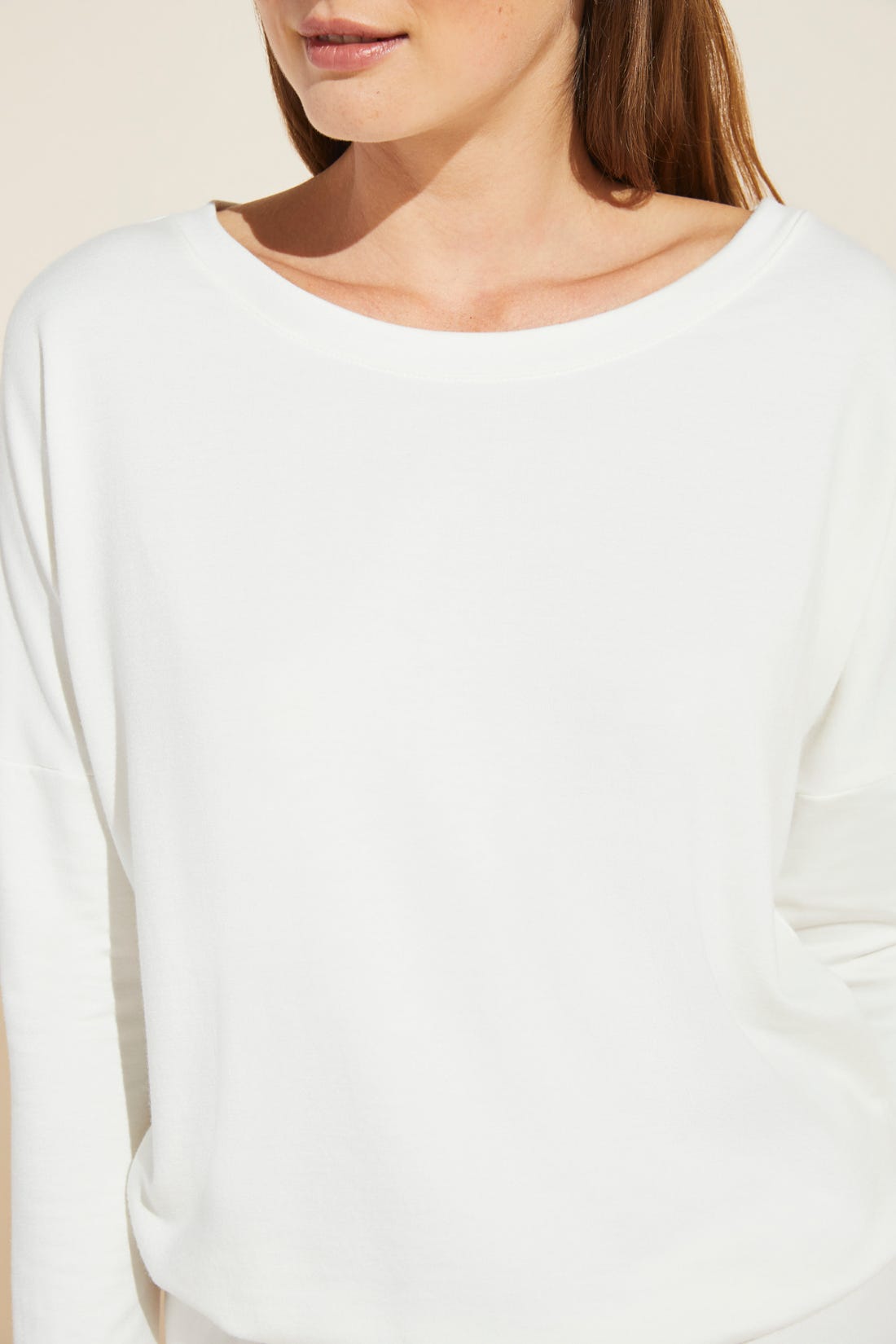 Softest Sweats Plush TENCEL™ Top | Winter White