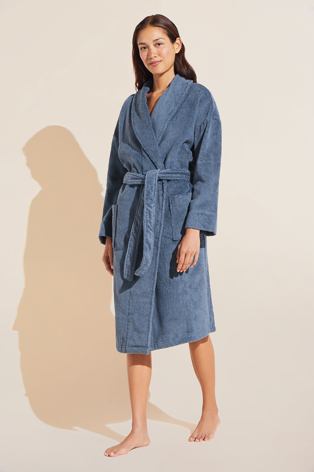Terry Gender Neutral Robe | Coastal Blue