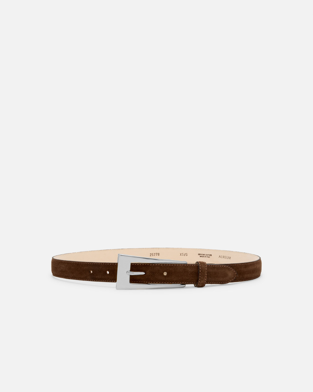 No. 10 Belt | Chocolate-Silver