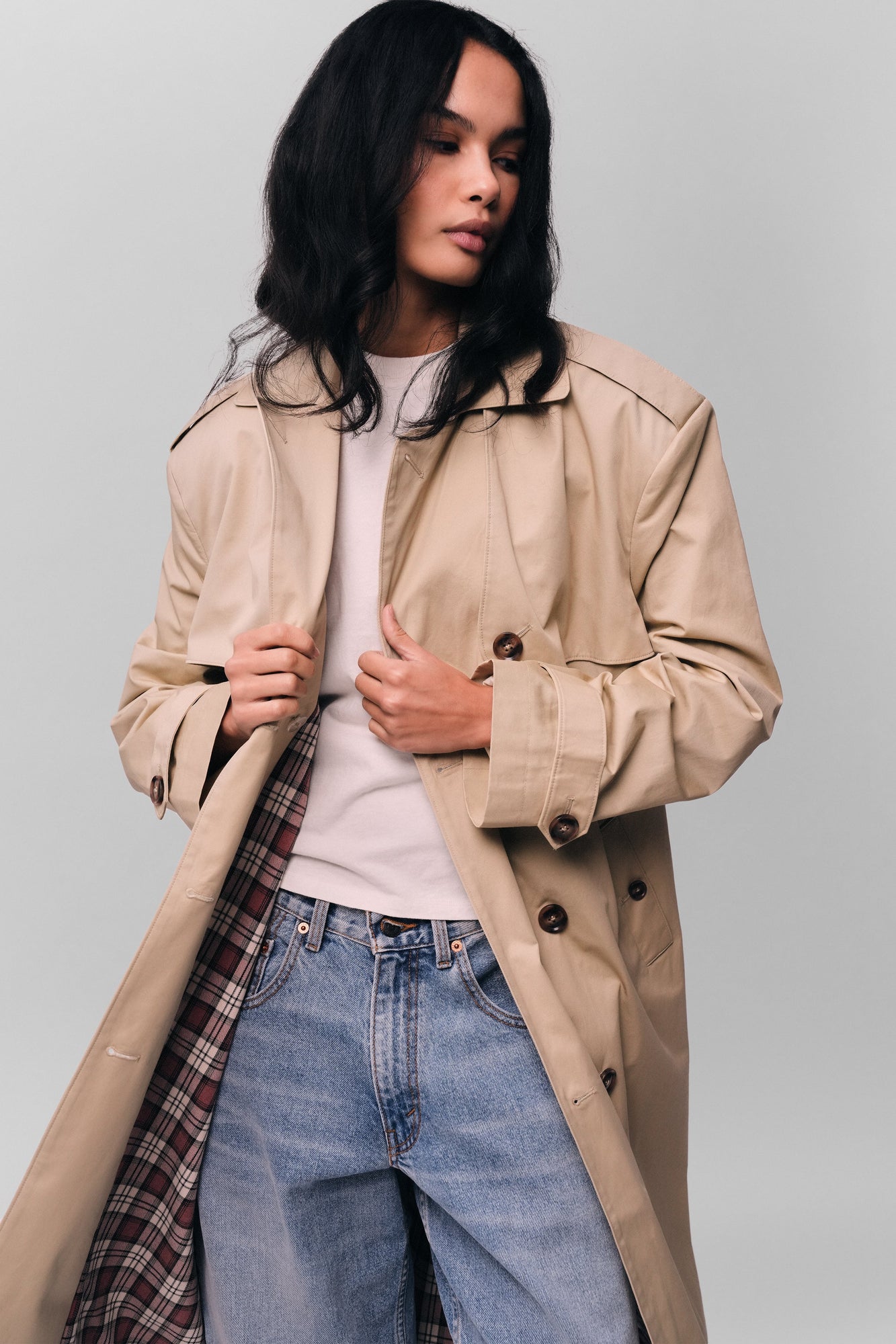 Womens | Classic Trench Coat | Khaki
