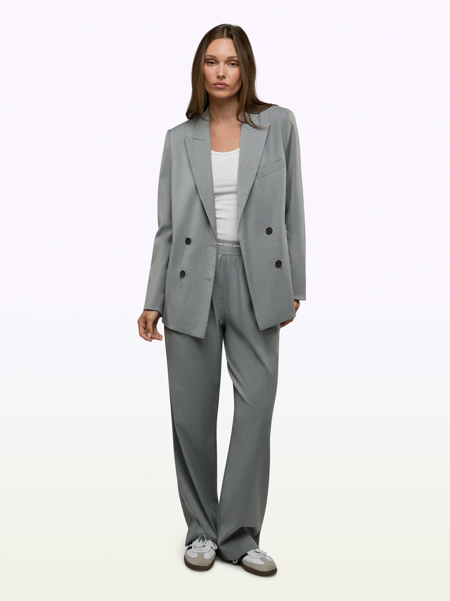 Womens | Soho Relaxed-Fit Blazer | Heather Charcoal