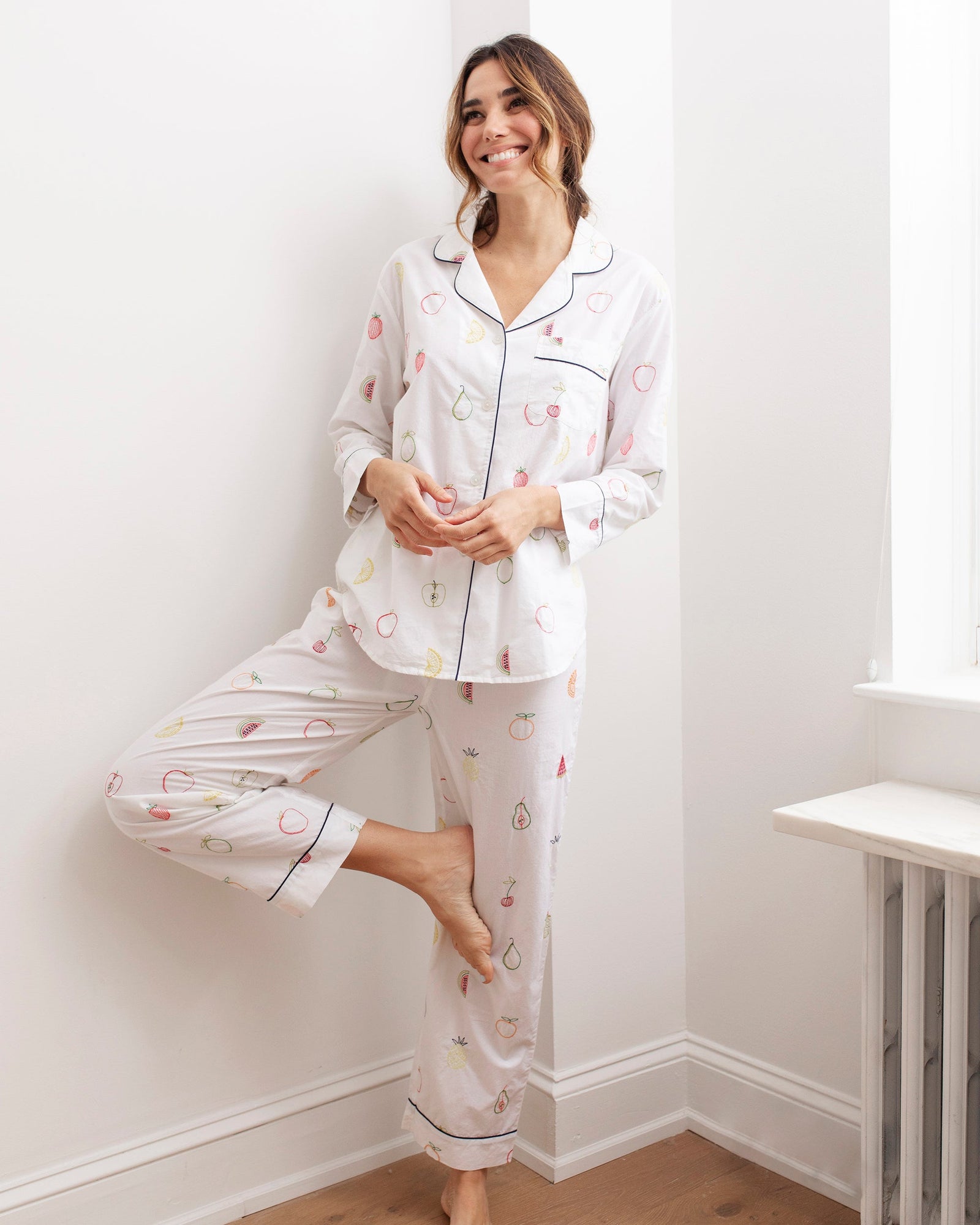 Fruit Medley - Long Sleep Set - Cloud - Printfresh