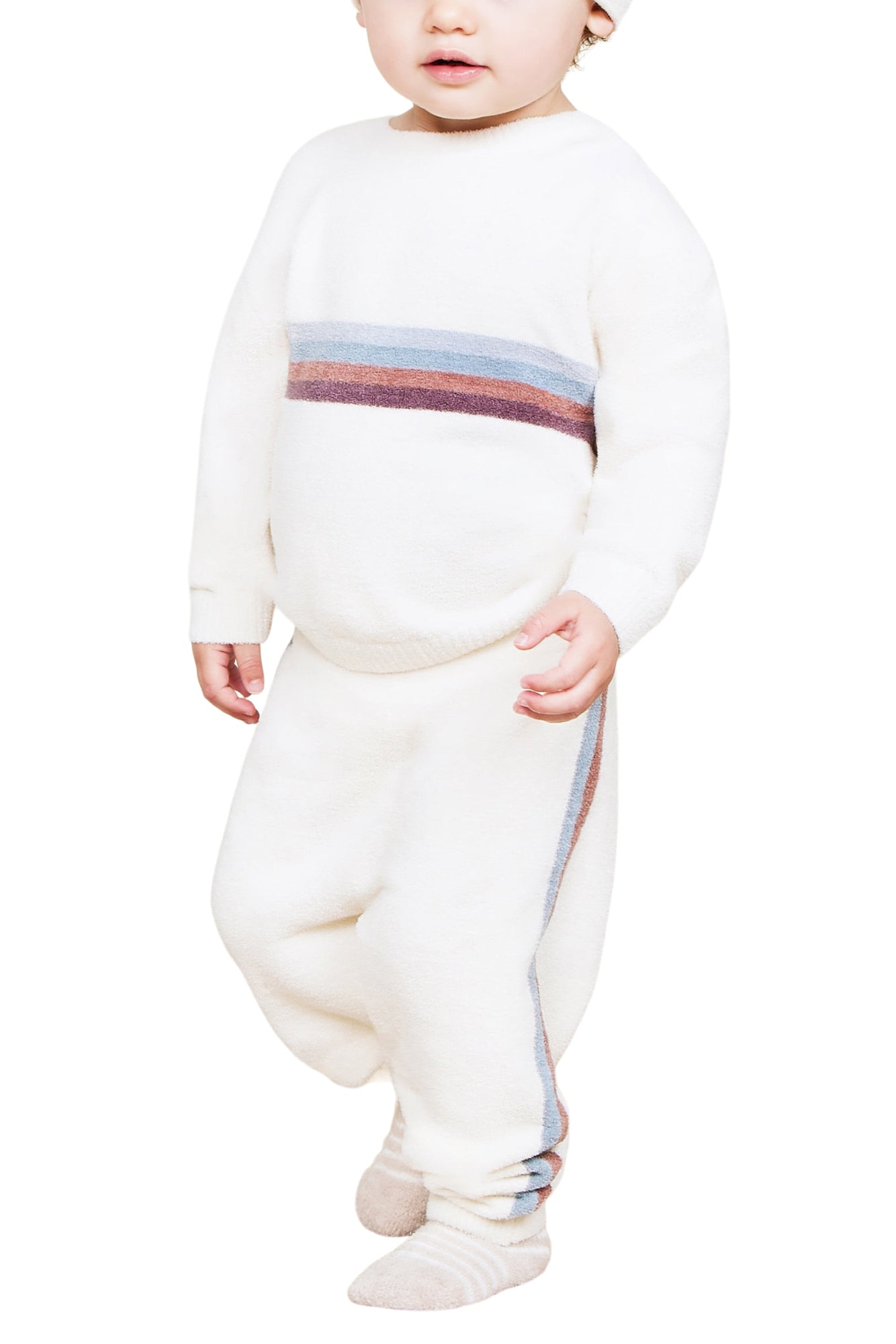 Kids | CozyChic Ultra Lite Multi Stripe Set | Cream Multi