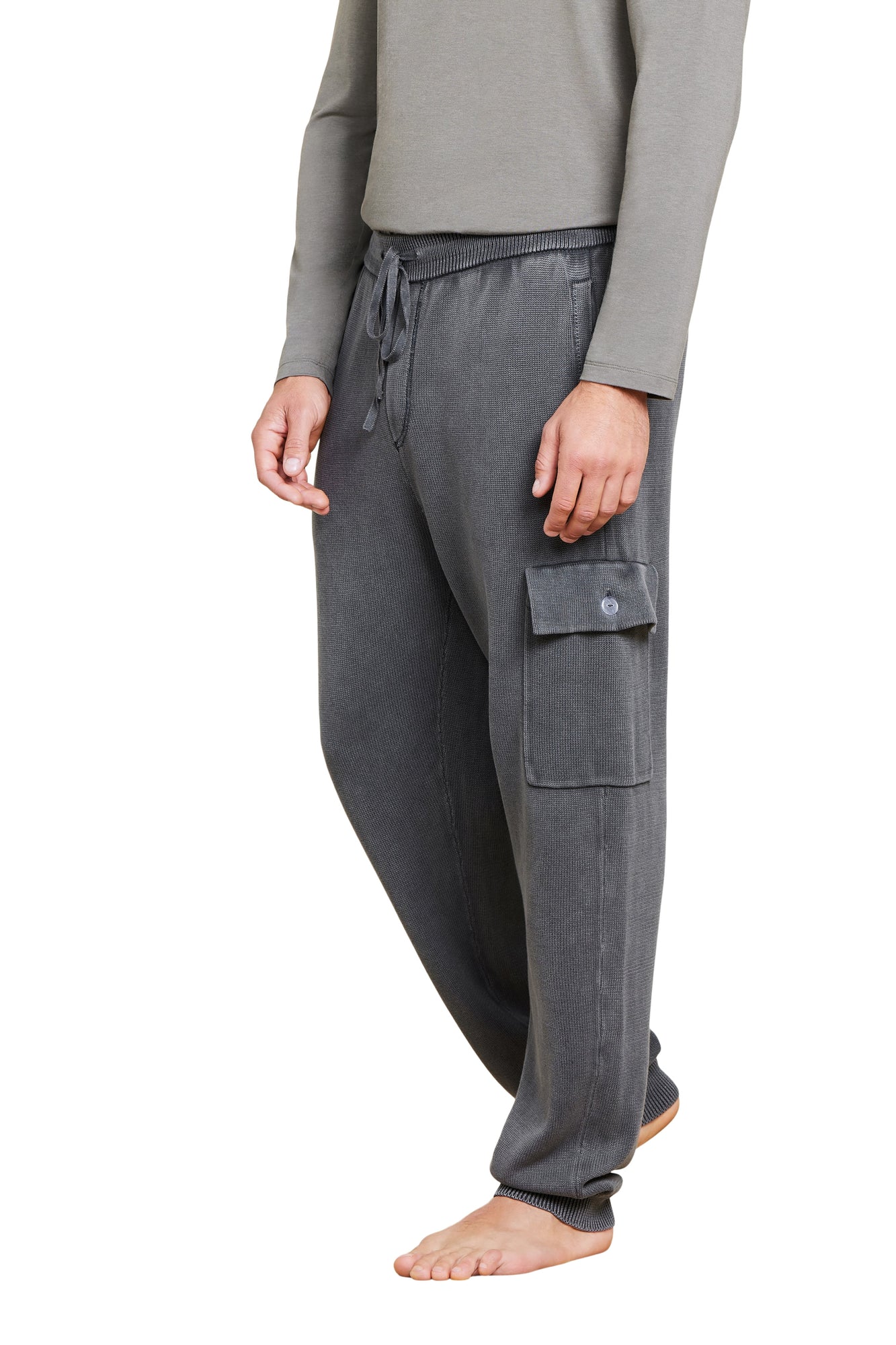 Mens | Sunbleached Cargo Jogger | Faded Black