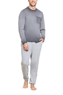 Mens | Malibu Collection Triblend Long Sleeve Pocket Tee | Mineral Carbon