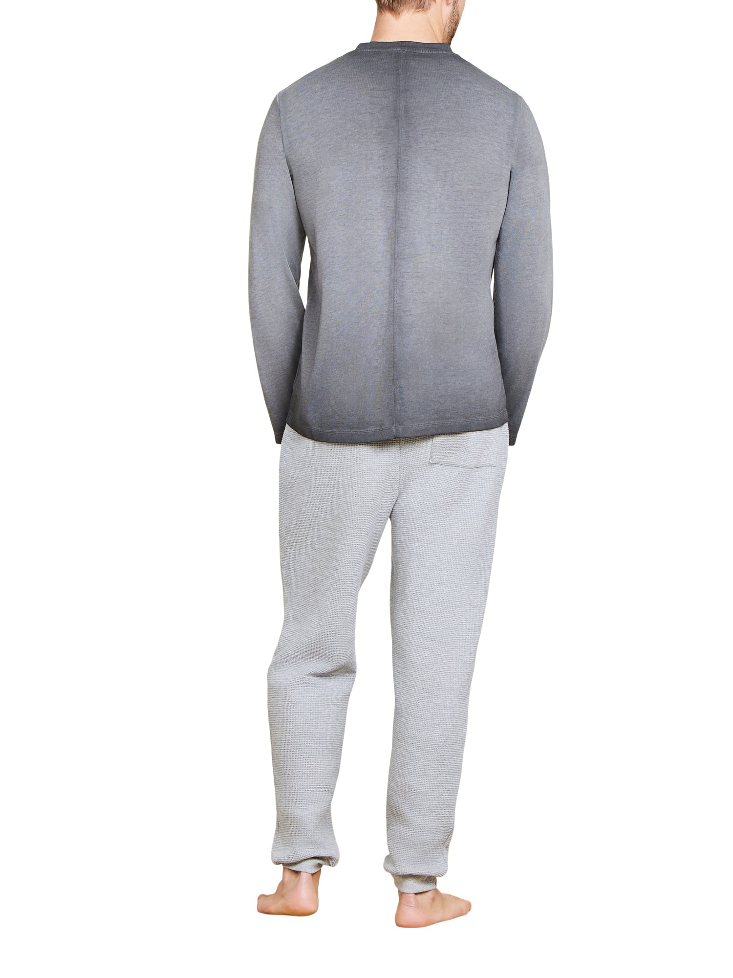 Mens | Malibu Collection Triblend Long Sleeve Pocket Tee | Mineral Carbon