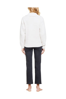 Womens | Cozychic Button Pullover | Heathered Stone/Cream