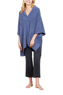 Womens | CozyChic Shawl Collar Poncho | Tidewater