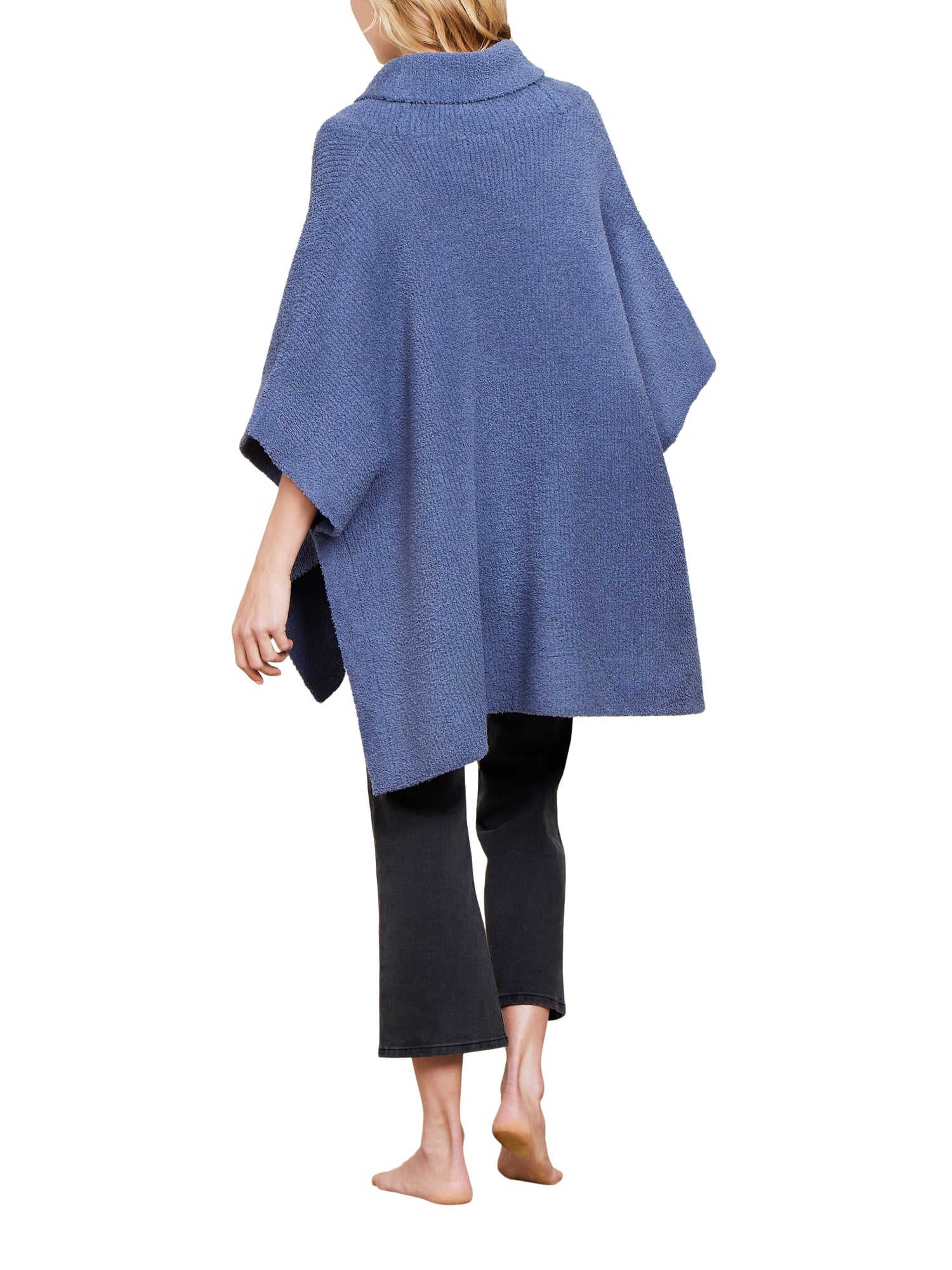 Womens | CozyChic Shawl Collar Poncho | Tidewater