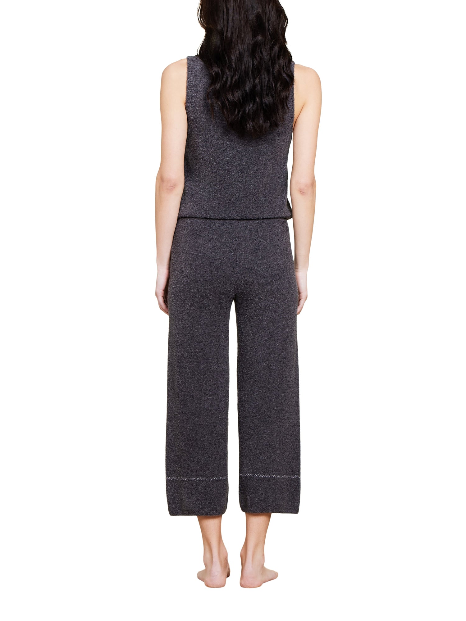 Womens | CozyChic Lite Contrast Stitch Cropped Pant | Carbon/Pearl