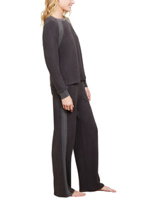 Womens | Malibu Collection Brushed Fleece Mix Raglan | Carbon