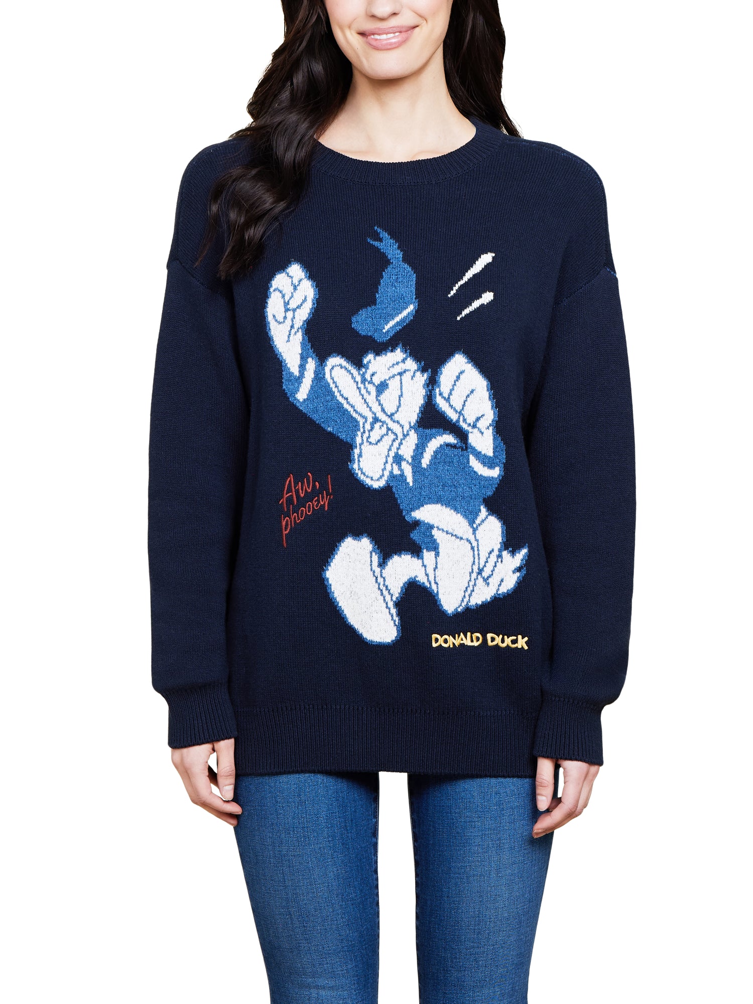 Unisex | CozyChic Ultra Lite Cotton Disney Donald Duck Pullover | Dark Indigo Multi