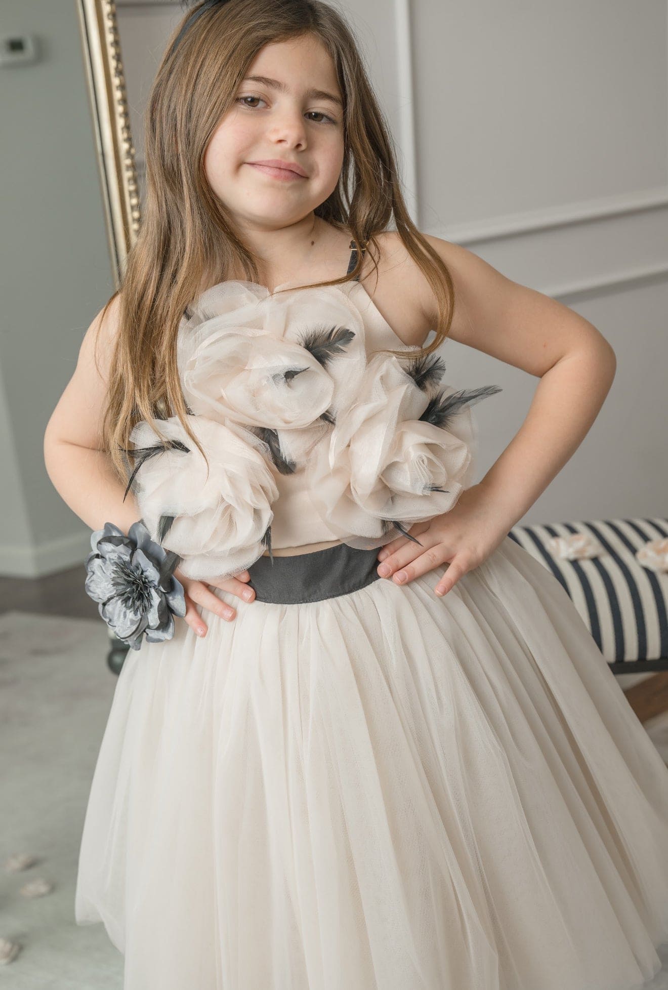 Baby Girls | Coco-Caramel Tulle Skirt | Caramel