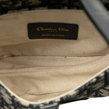 Dior | Pre-Owned Mini Oblique Canvas Saddle Bag | Blue/Navy