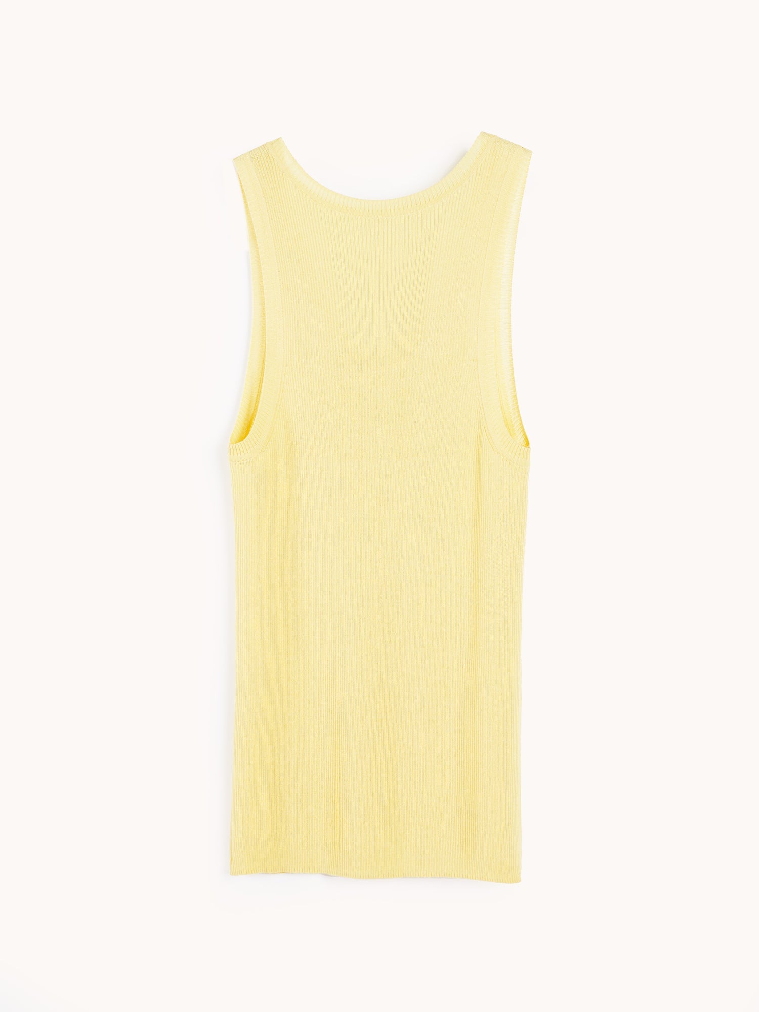 lightweight knit tank top | Yellow