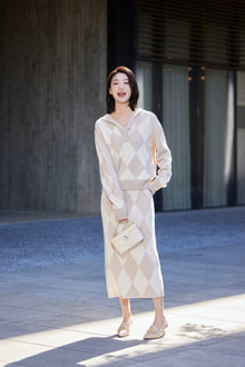 Cashmere Knit Sweatshirt | Beige