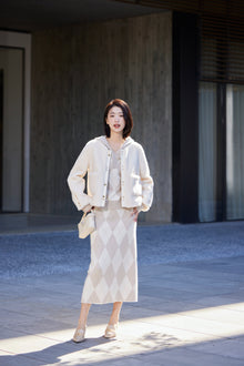 Cashmere Knit Sweatshirt | Beige