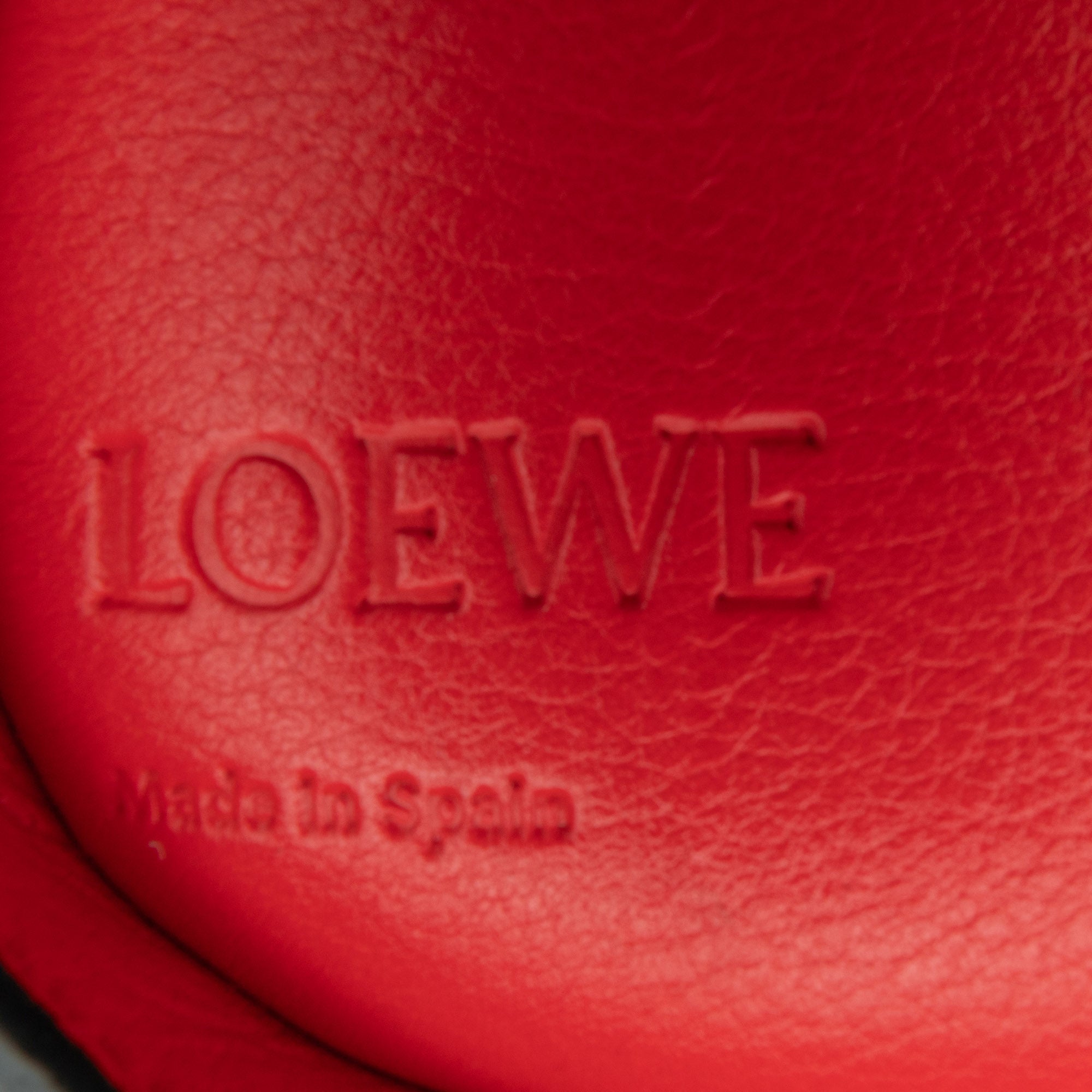 LOEWE | Pre-Owned Mini Leather Elephant Crossbody | Red