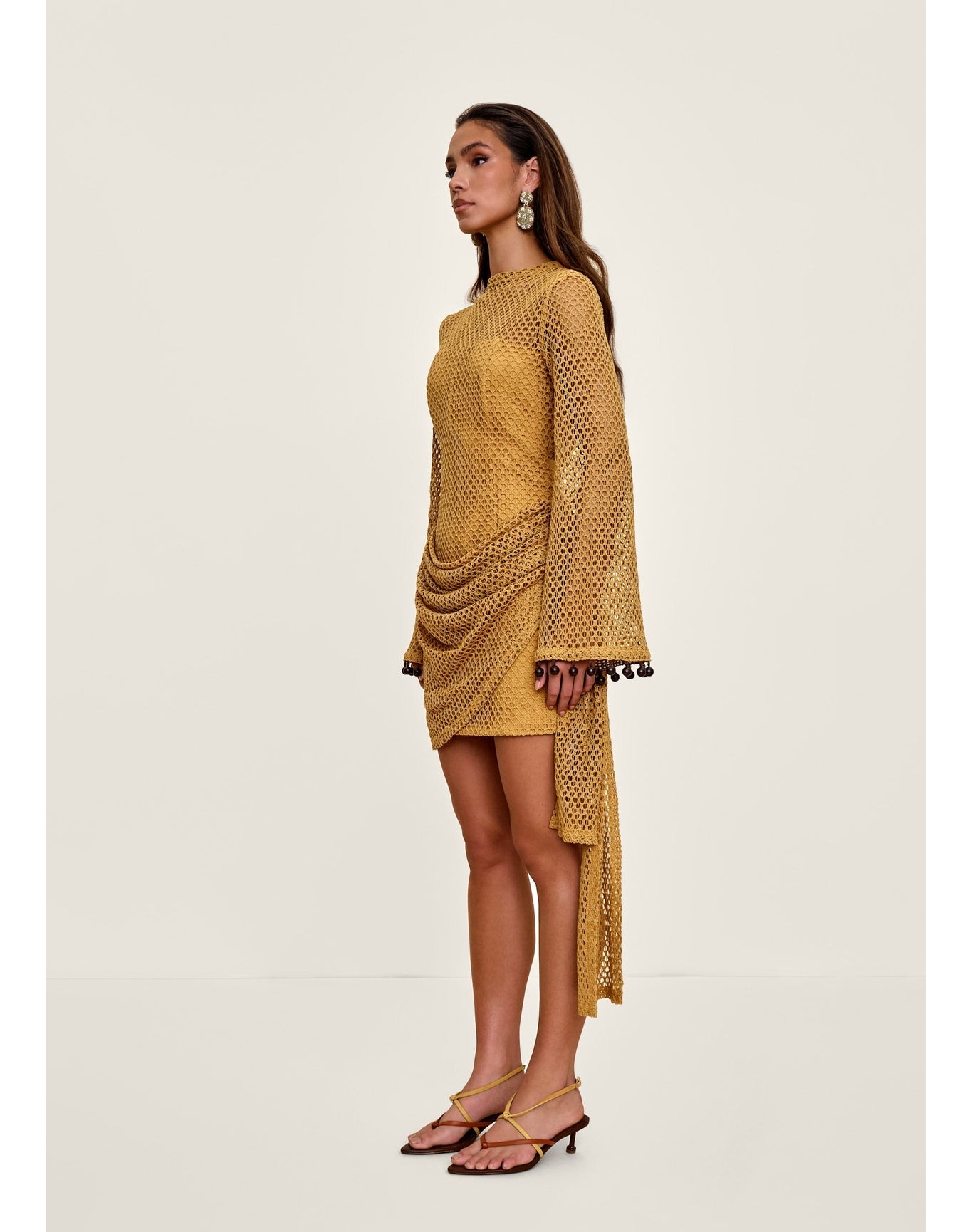 EGU Crochet Dress | Mustard