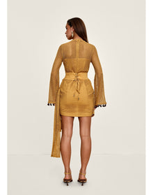 EGU Crochet Dress | Mustard