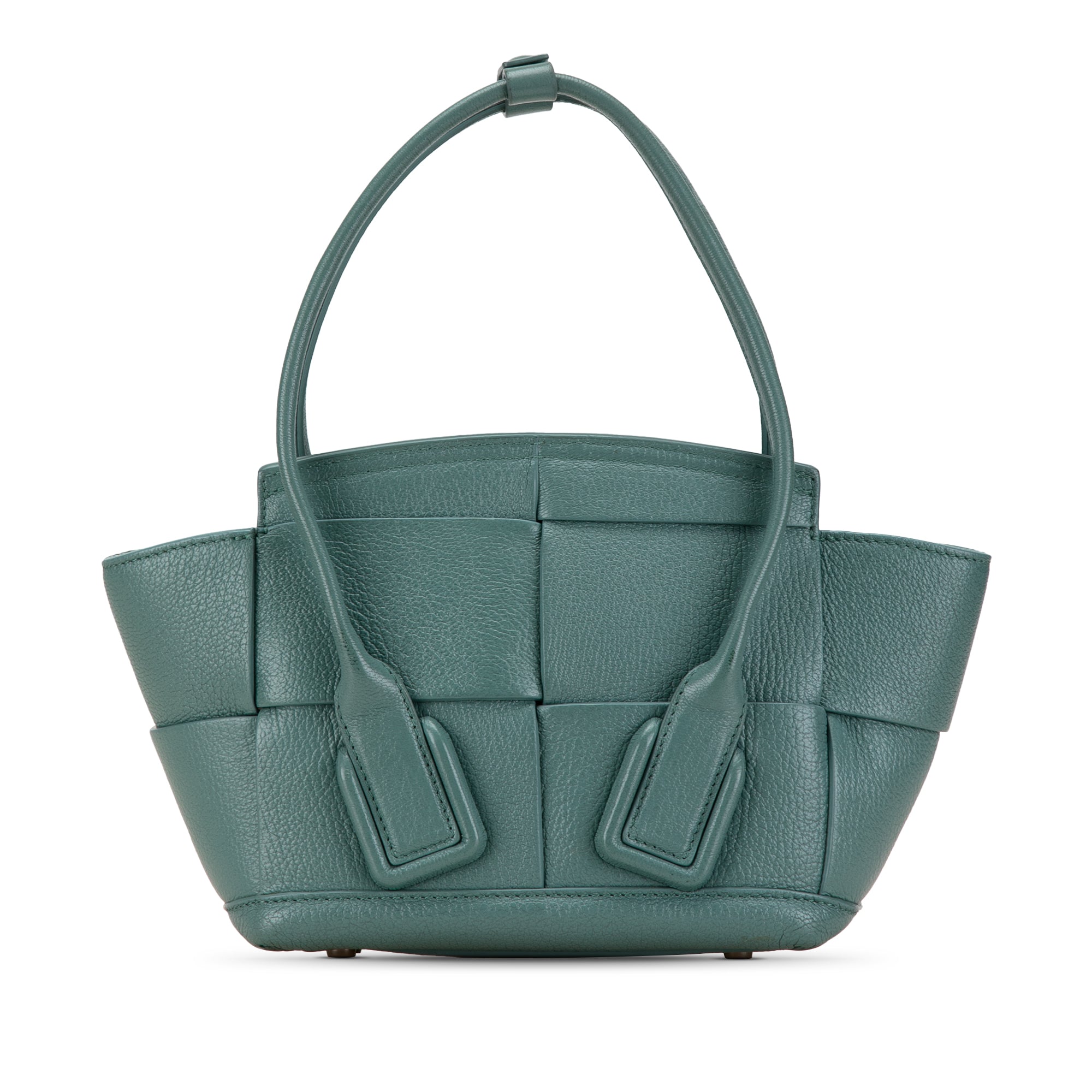 Bottega Veneta | Pre-Owned Mini Intrecciato Arco Satchel | Blue