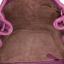 Bottega Veneta | Pre-Owned Nappa Intrecciato Flap Crossbody | Purple/Dark Purple