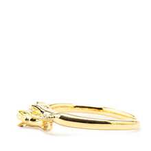 Hermès | Pre-Owned Gold Plated Cheval Double Horse Bangle | Gold