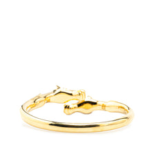 Hermès | Pre-Owned Gold Plated Cheval Double Horse Bangle | Gold