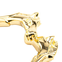 Hermès | Pre-Owned Gold Plated Cheval Double Horse Bangle | Gold