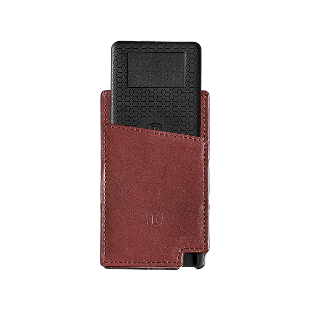 Leather Cardholder | Merlot Red