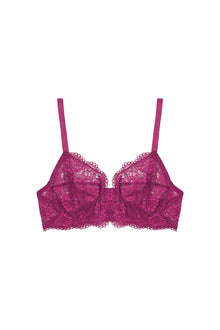 Peony Underwire Full Cup Bra | Fuchsia