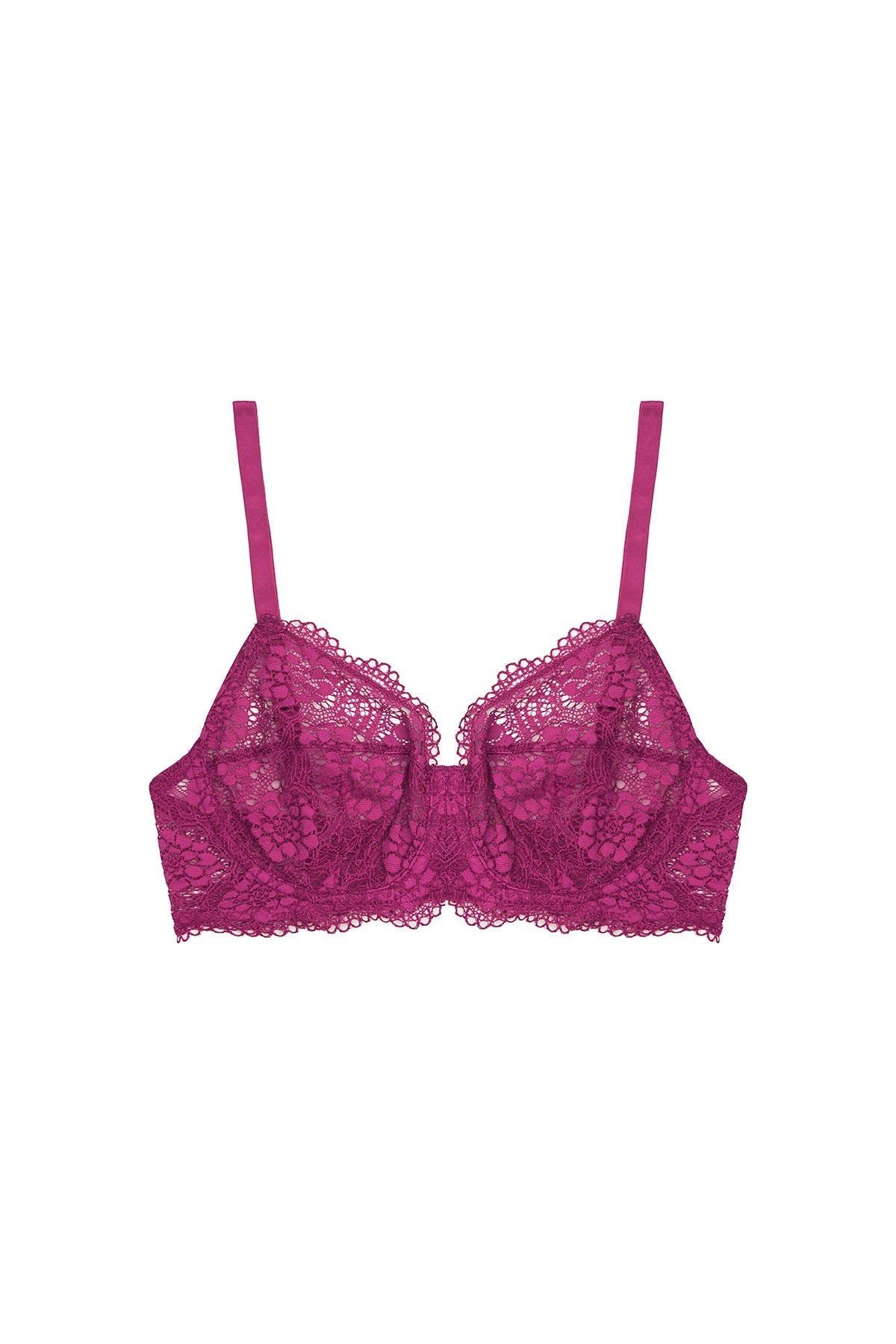 Peony Underwire Full Cup Bra | Fuchsia