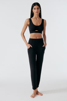 Base Layer Soft Cut Out Bralette | Black