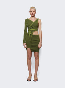Women | Ester Manas | Short Asymmetric Wrap Knit | Forrest
