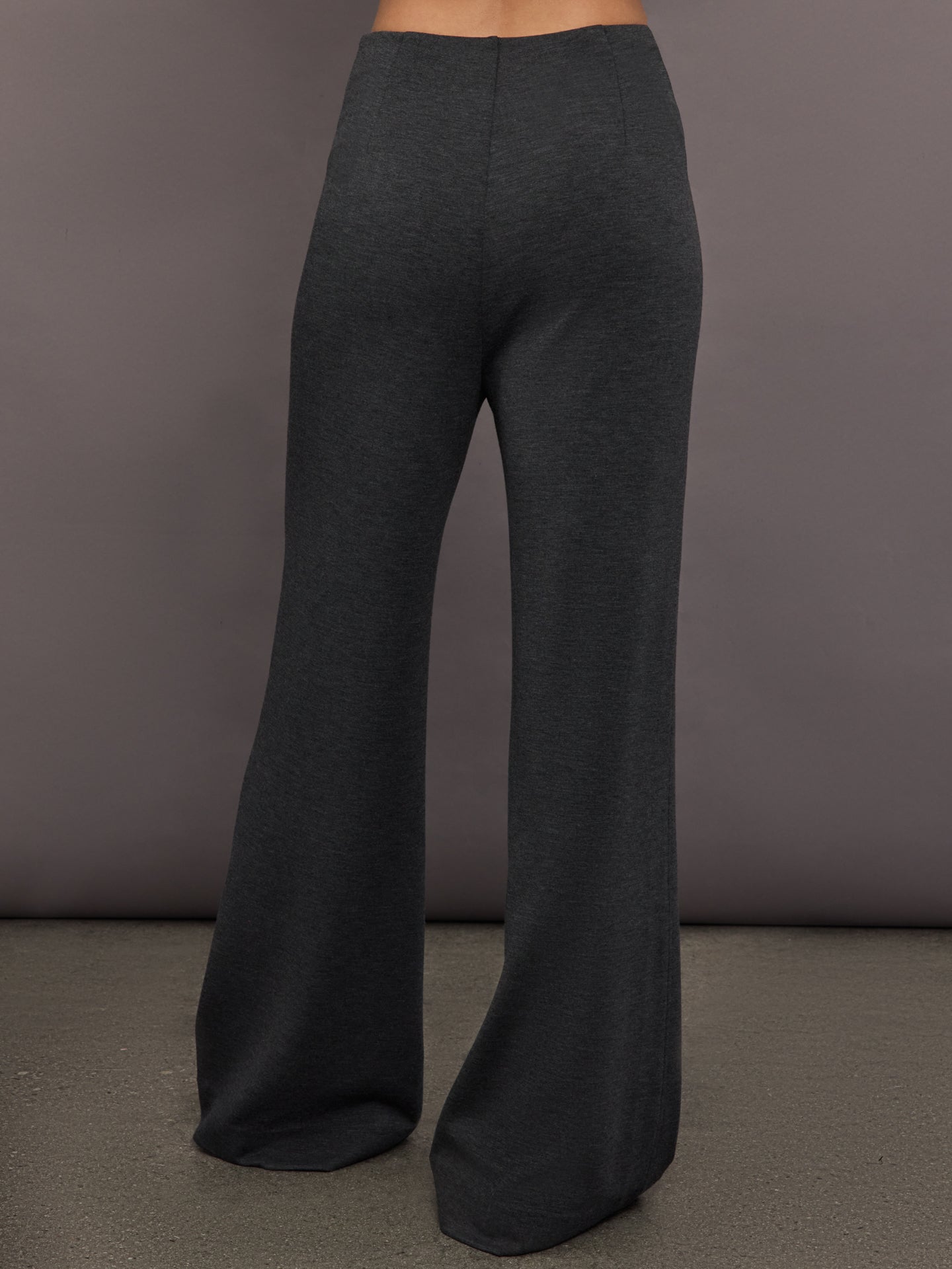 High Waisted Scuba Pant | Charcoal