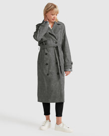 Women | Empirical City Trench Coat | Washed Black