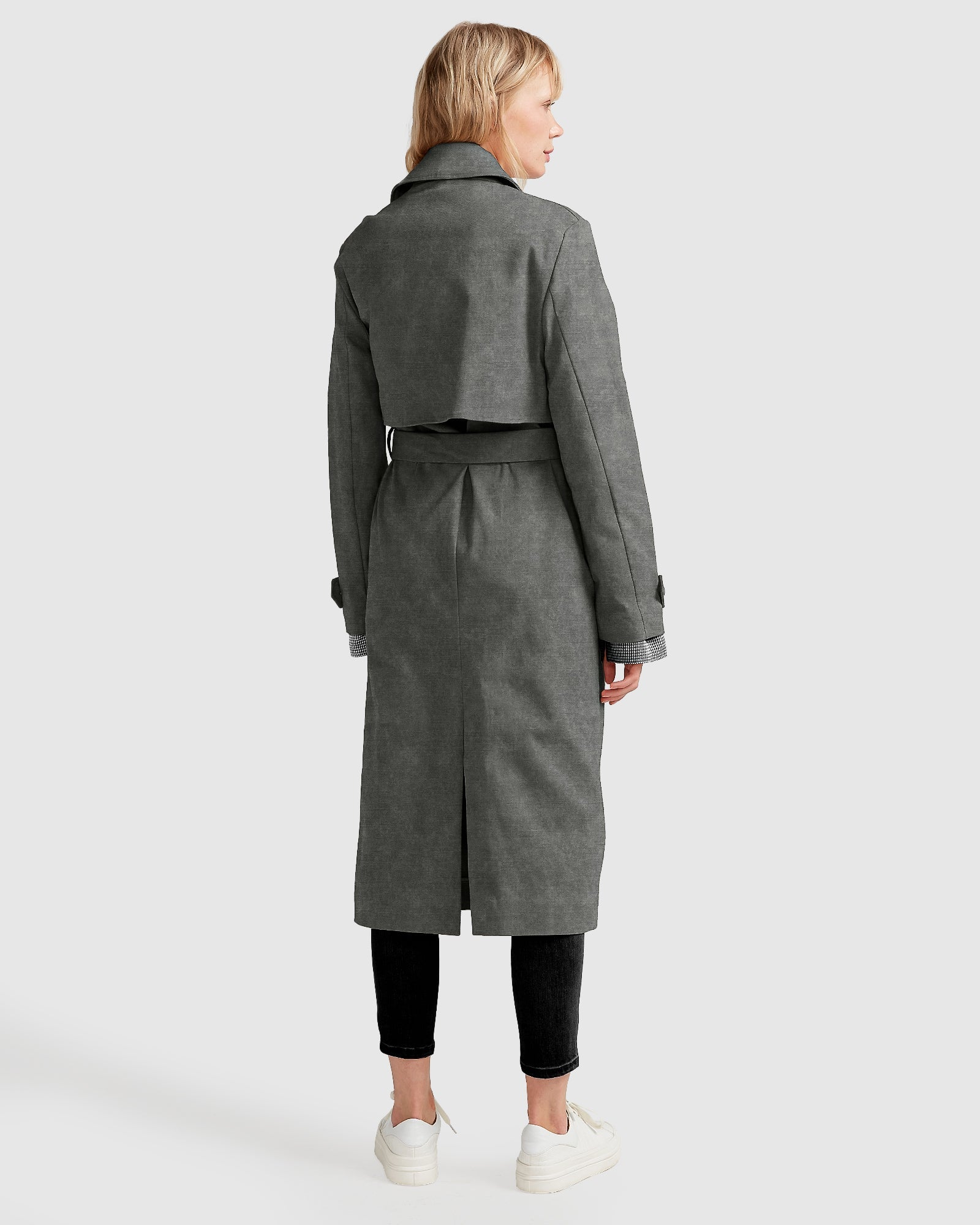 Women | Empirical City Trench Coat | Washed Black