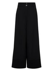 High-Waisted Wide Leg Pants | Black