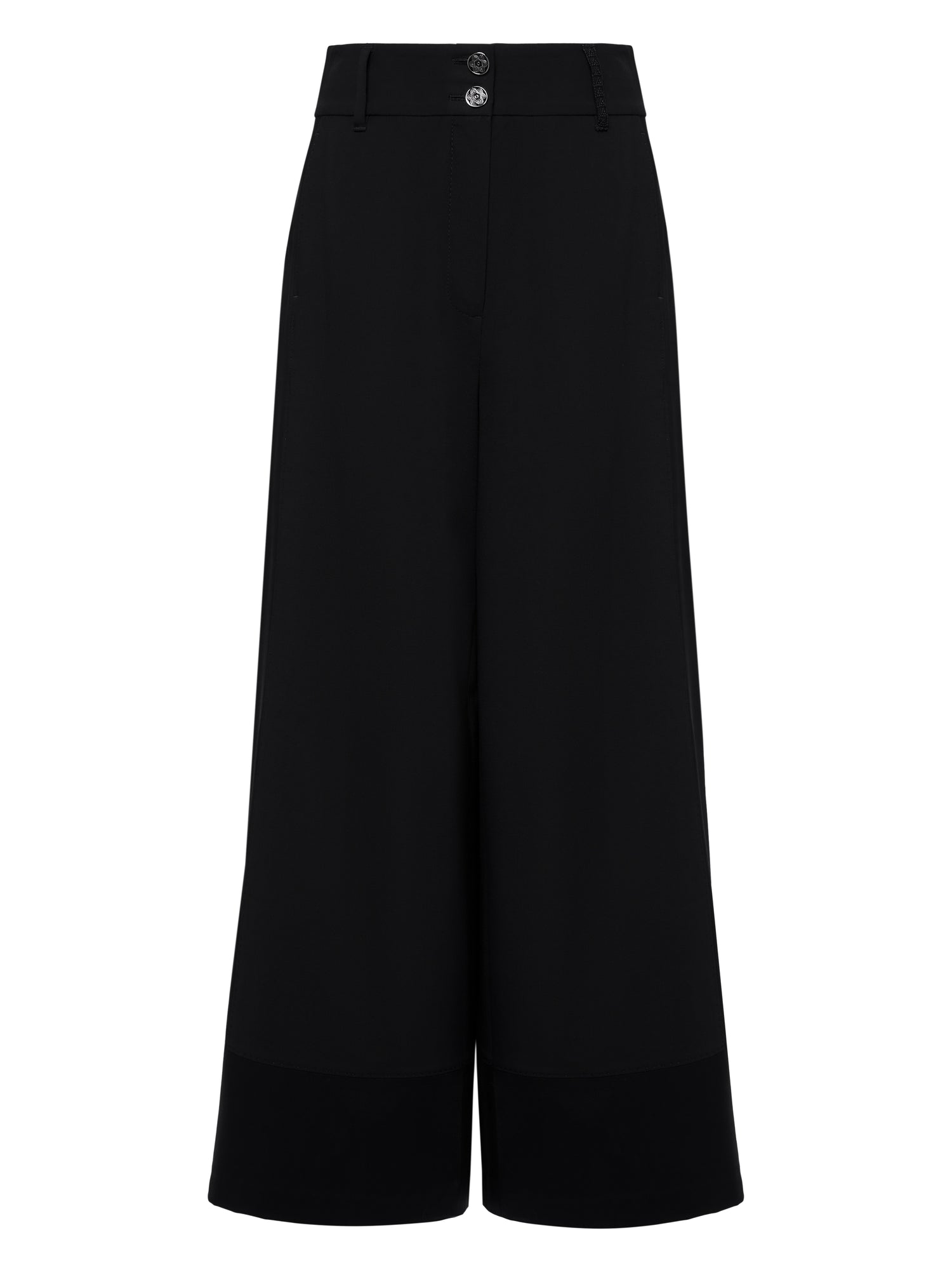 High-Waisted Wide Leg Pants | Black