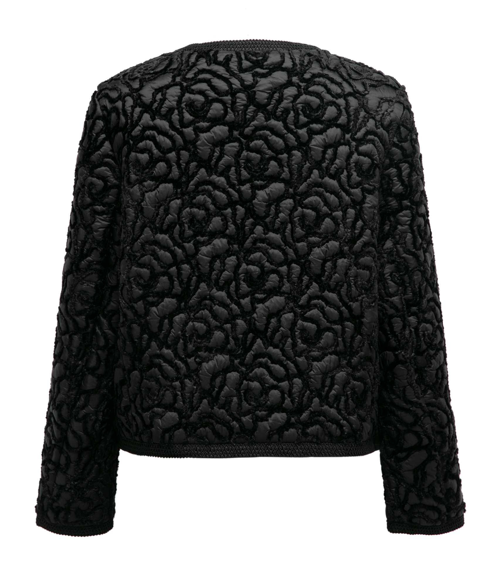 Cropped Quilted Jacket | Black