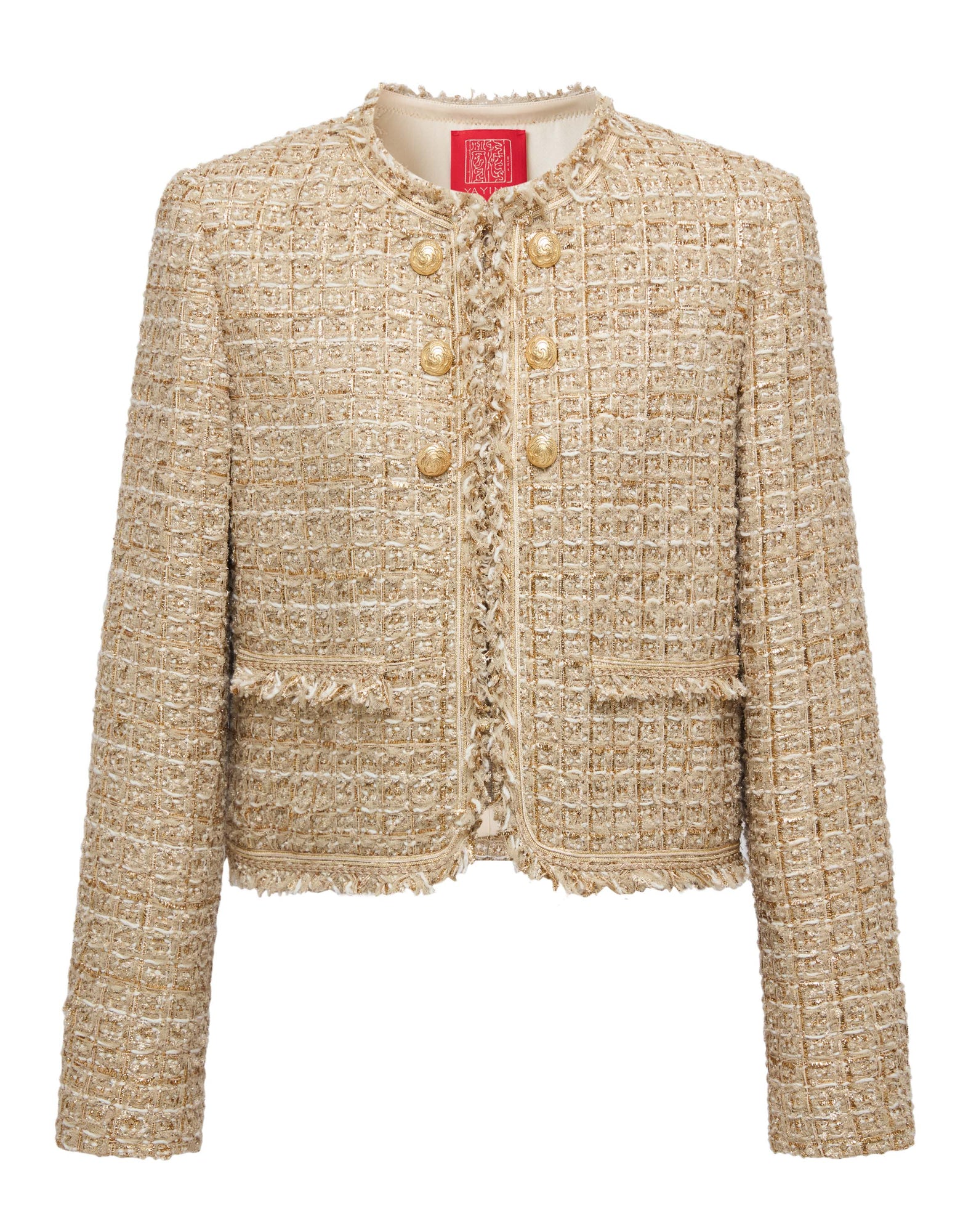 Tweed-Style Jacket | Golden