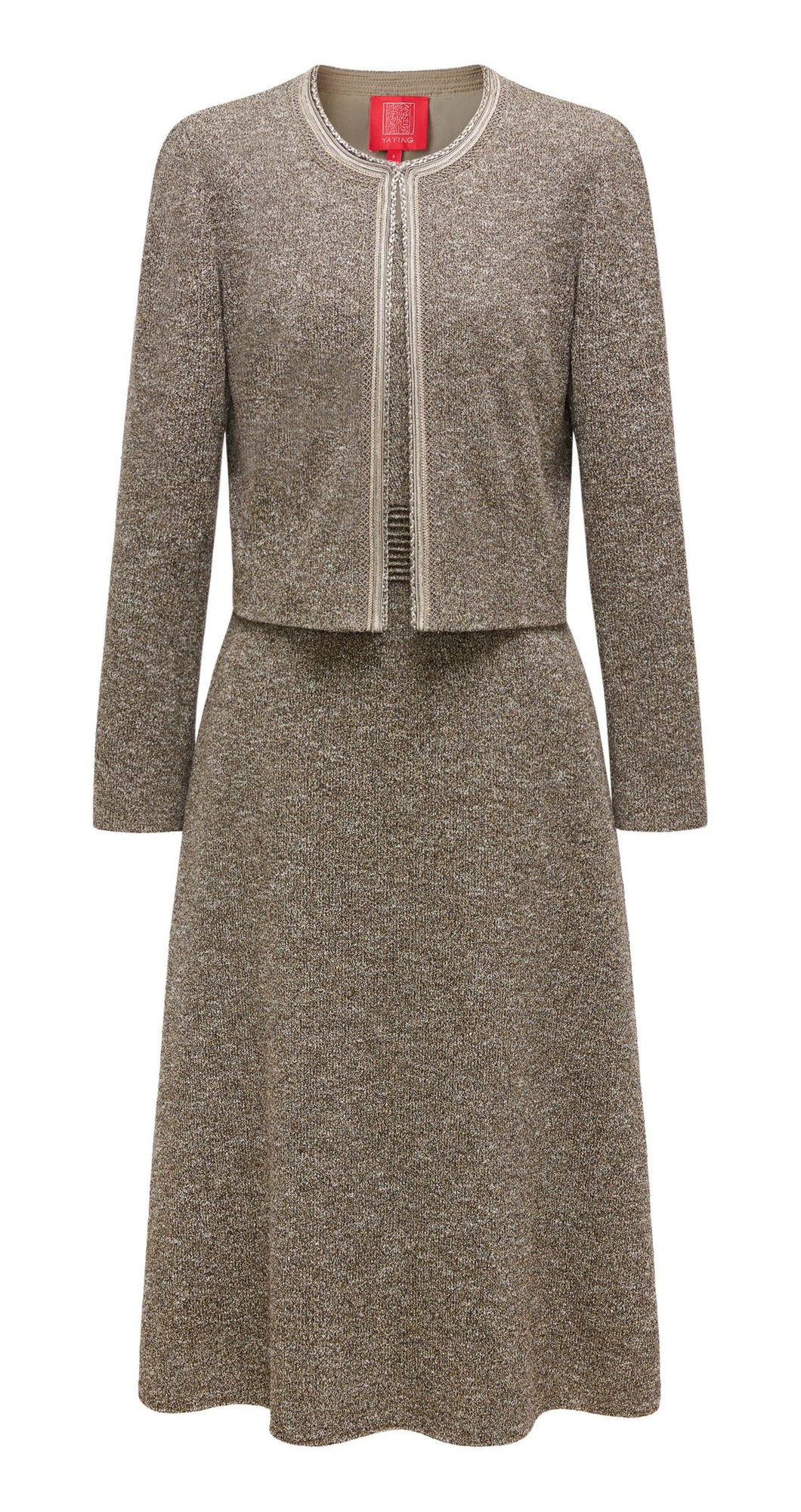 Two-Piece Waist-Cinching Dress | Golden