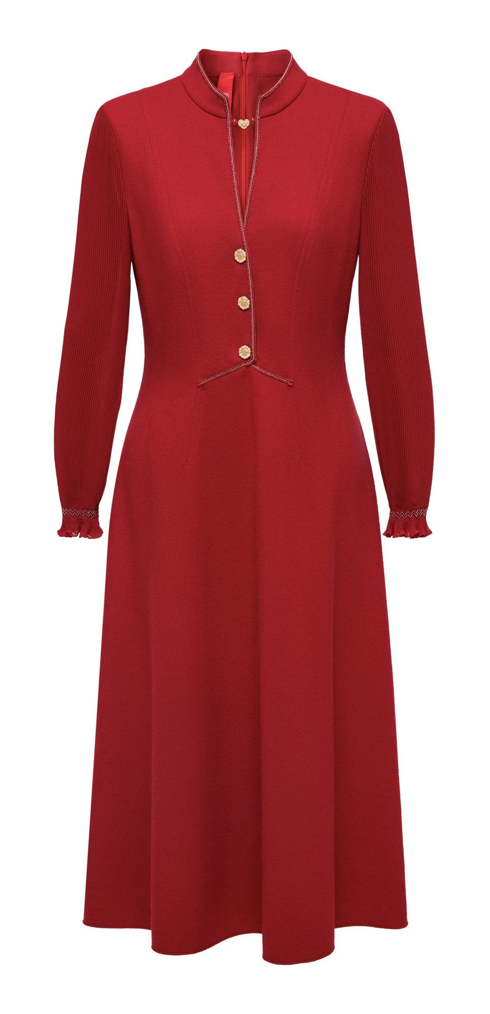 Sheep Wool Dress | Red
