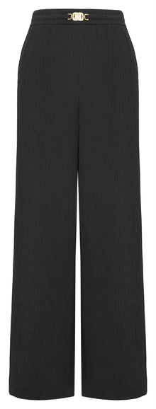 Straight-Leg Casual Pants | Black