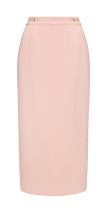 Silk and Wool Skirt | Pink