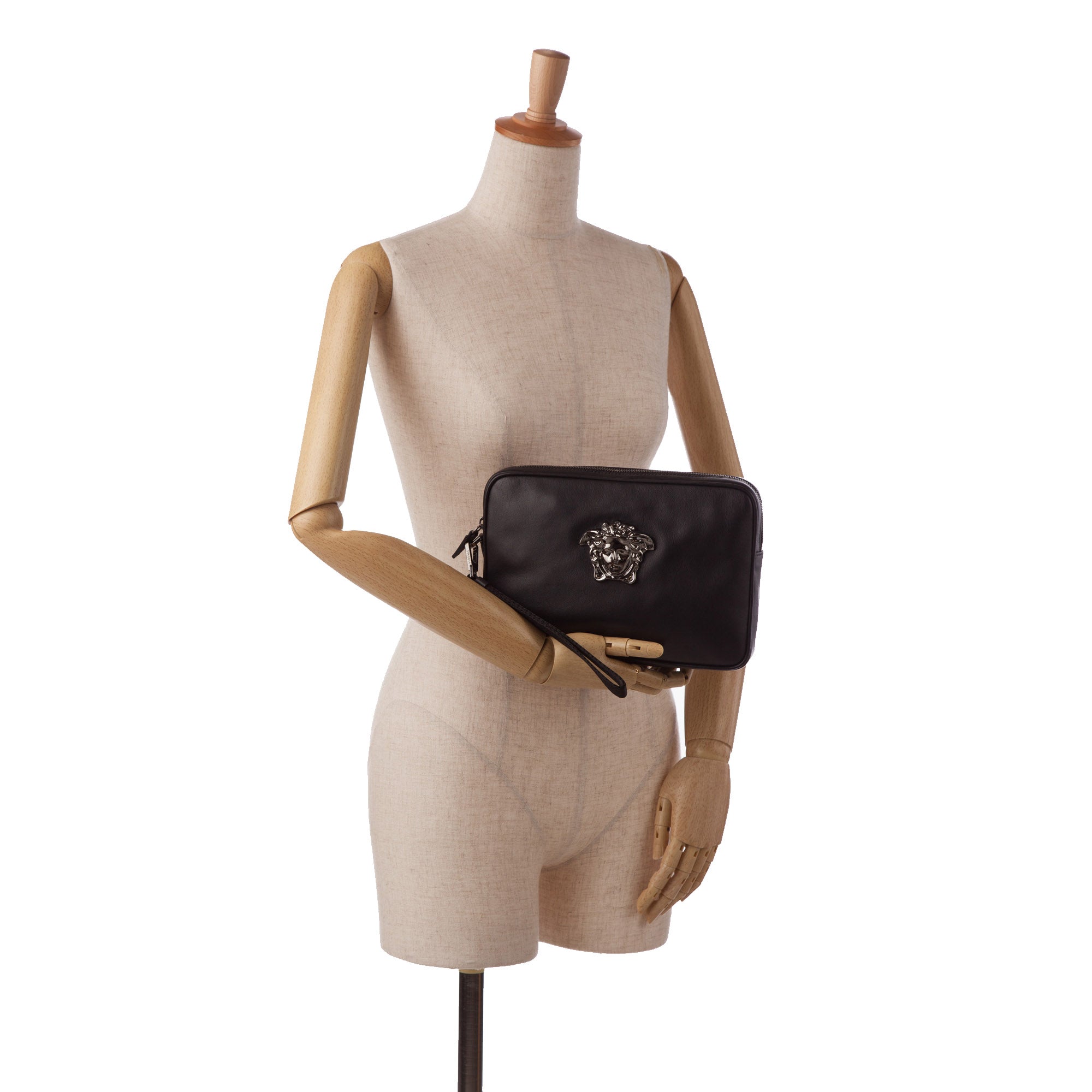 Versace | Pre-Owned Medusa Clutch | Black