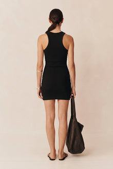 Classico Knit Mini Dress | Black